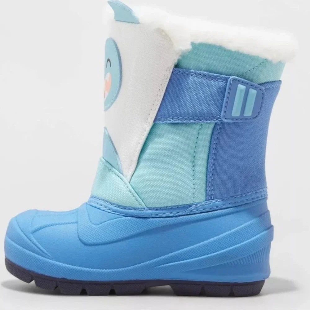 CAT & JACK Toddler Winter Boot Monster Frankie Snow Insulated‎ Waterproof Blue 7